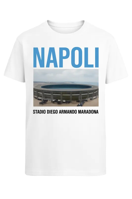 Napoli Vibes: Stadium Dreams & Sea Hues - Kids Standard T-Shirt