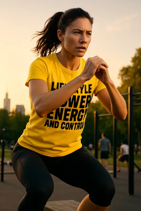 POWER ENERGY CONTROLL Design Set #1757462665 Women's Soft Style Fitted T-Shirt