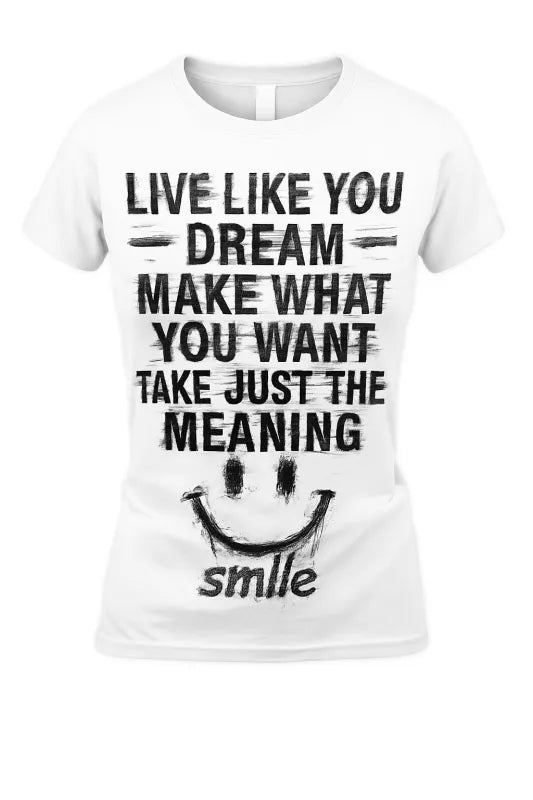 Dream Rebel: Live Bold, Create Freely - Women's Soft Style Fitted T-Shirt