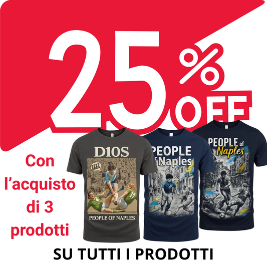Sconto esclusivo per membri 25% su 3 articoli