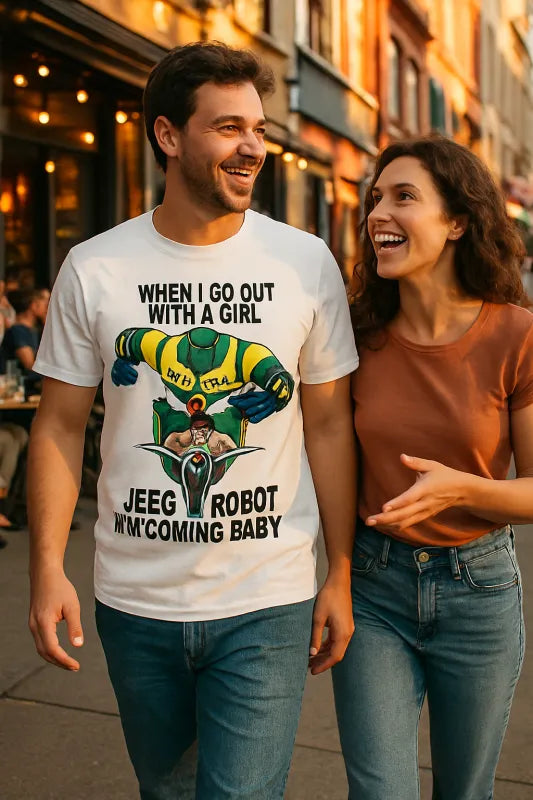 Rev Up With Jeeg: Adventure Awaits! - Unisex Premium T-Shirt