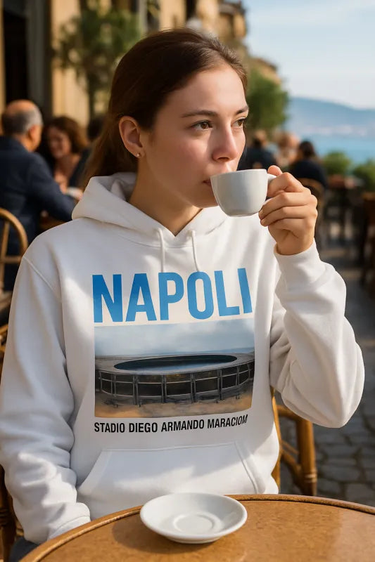 Napoli Vibes: Stadium Dreams & Sea Hues - Unisex Hoodie