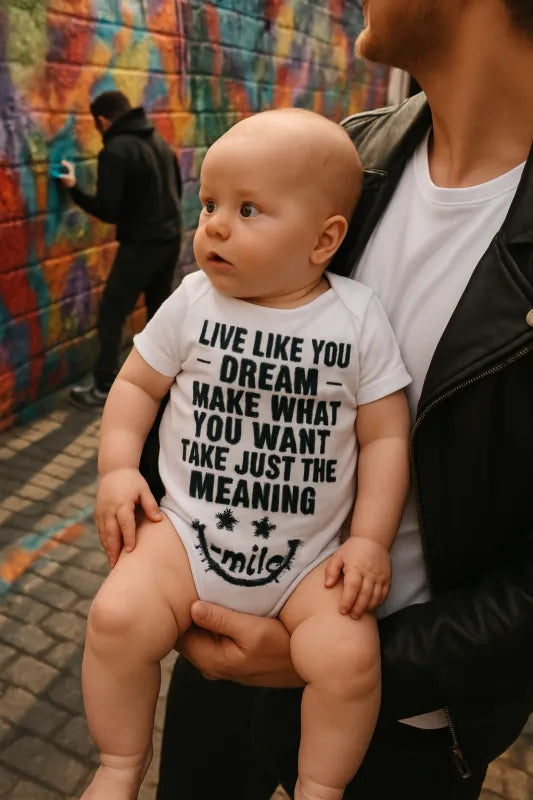 Dream Rebel: Live Bold, Create Freely - Infant Short Sleeve Bodysuit